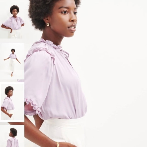 Amourvert M Zuri Cupro blouse - Picture 4 of 12